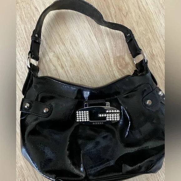 Guess Bags Guess Black Studded Shoulder Bag Poshmark